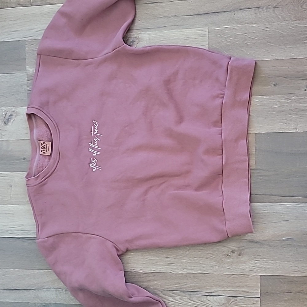 Mojo Provo Crewneck Fleece Sweater With Pockets Size Large - Picture 2 of 5